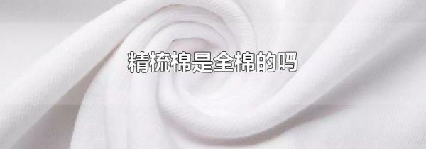 精梳棉是全棉的吗