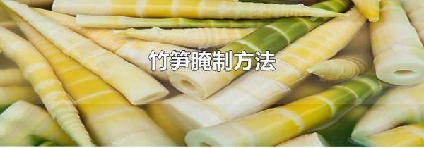 竹笋腌制方法