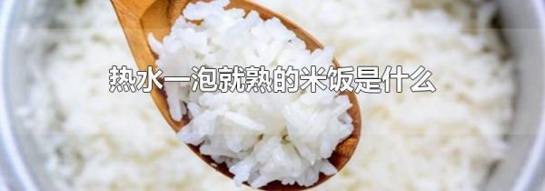 热水一泡就熟的米饭是什么