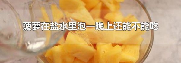 菠萝在盐水里泡一晚上还能不能吃