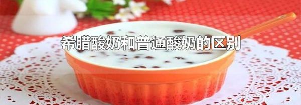 希腊酸奶和普通酸奶的区别