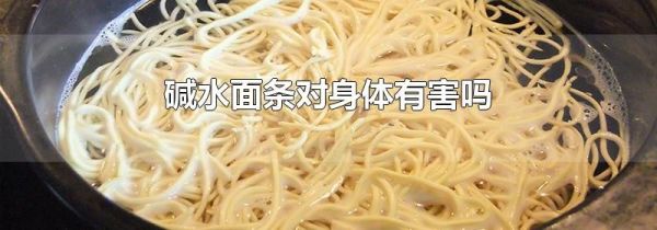 碱水面条对身体有害吗