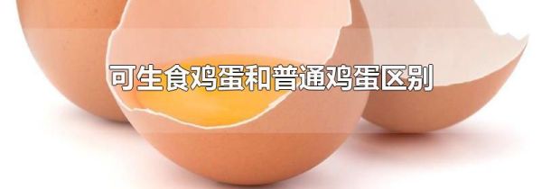 可生食鸡蛋和普通鸡蛋区别