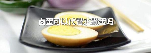 卤蛋可以代替水煮蛋吗
