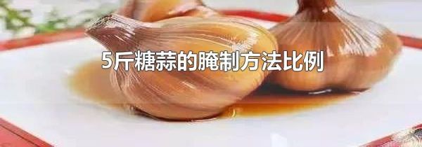 5斤糖蒜的腌制方法比例