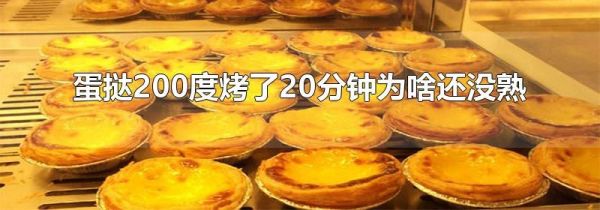 蛋挞200度烤了20分钟为啥还没熟
