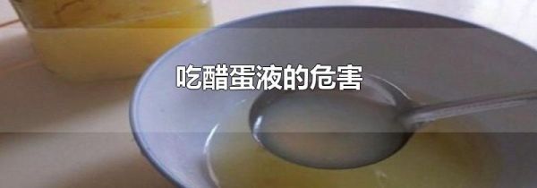 吃醋蛋液的危害