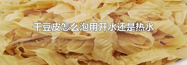 干豆皮怎么泡用开水还是热水