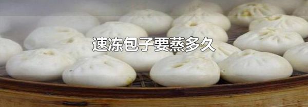 速冻包子要蒸多久