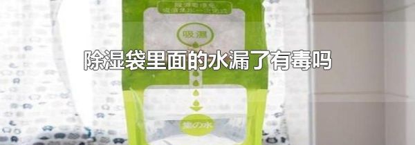 除湿袋里面的水漏了有毒吗