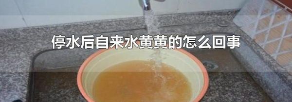 停水后自来水黄黄的怎么回事