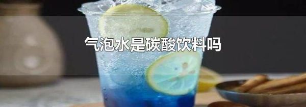 气泡水是碳酸饮料吗