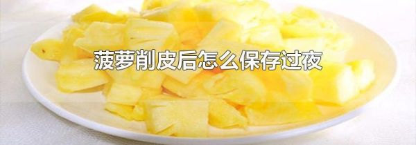 菠萝削皮后怎么保存过夜