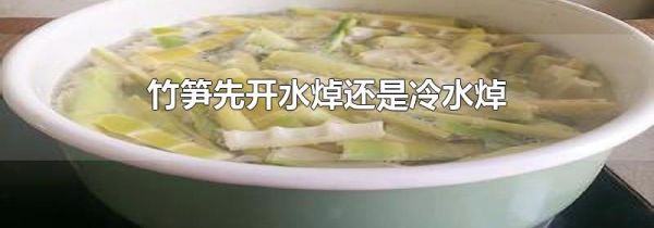 竹笋先开水焯还是冷水焯