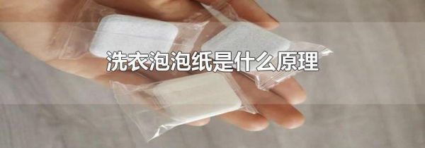 洗衣泡泡纸是什么原理