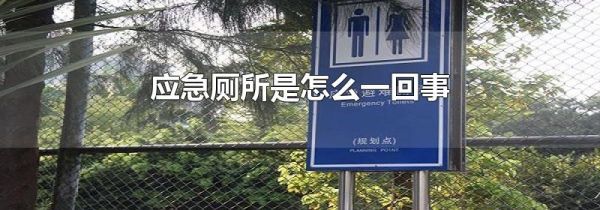应急厕所是怎么一回事