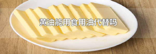 黄油能用食用油代替吗
