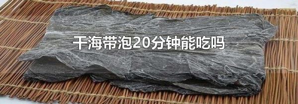 干海带泡20分钟能吃吗