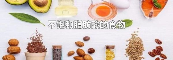 不饱和脂肪酸的食物