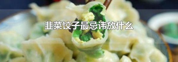 韭菜饺子最忌讳放什么