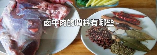 卤牛肉的调料有哪些