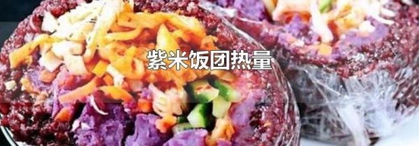 紫米饭团热量