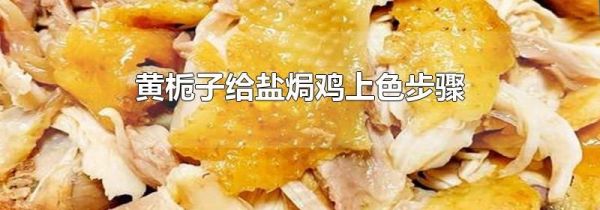 黄栀子给盐焗鸡上色步骤