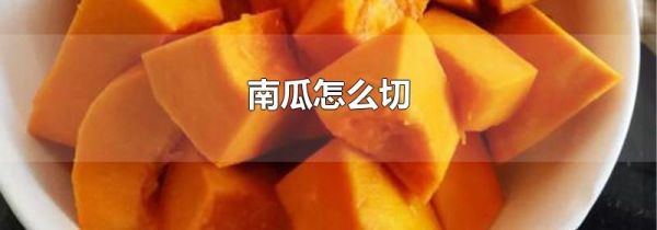 南瓜怎么切