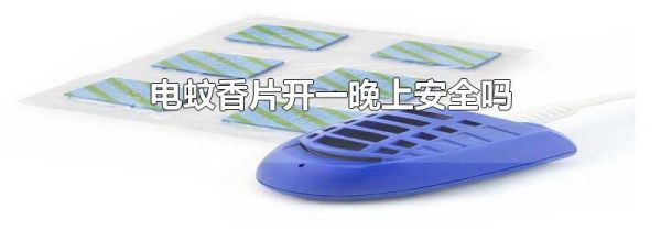 电蚊香片开一晚上安全吗