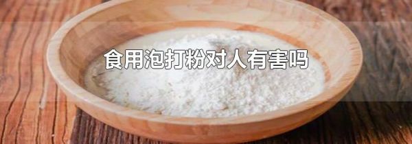 食用泡打粉对人有害吗