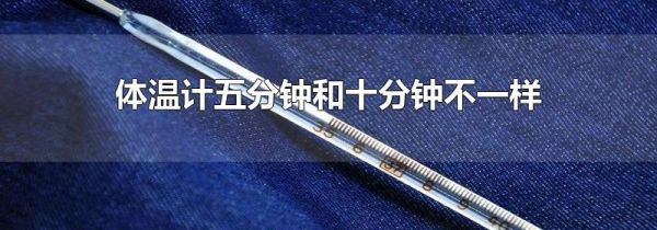 体温计五分钟和十分钟不一样