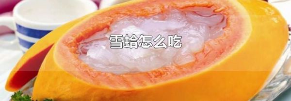 雪蛤怎么吃