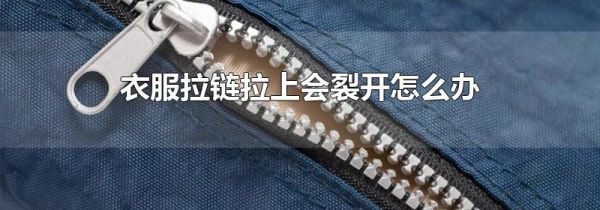 衣服拉链拉上会裂开怎么办