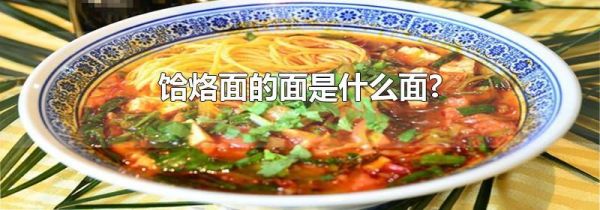 饸烙面的面是什么面?