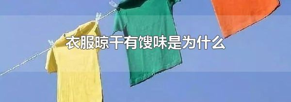 衣服晾干有馊味是为什么