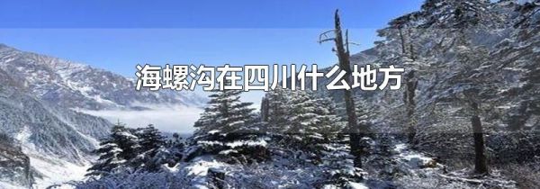 海螺沟在四川什么地方