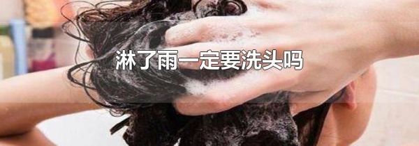 淋了雨一定要洗头吗