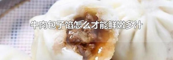 牛肉包子馅怎么才能鲜嫩多汁