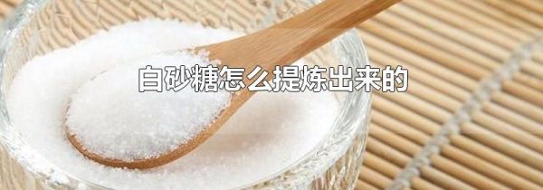 白砂糖怎么提炼出来的