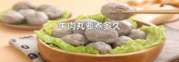 牛肉丸要煮多久
