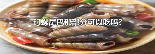 钉螺尾巴那部分可以吃吗?