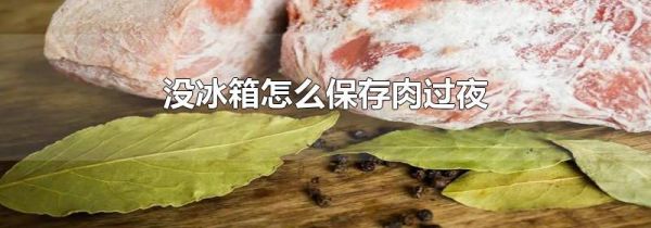 没冰箱怎么保存肉过夜