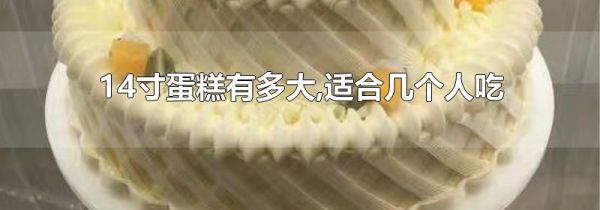 14寸蛋糕有多大,适合几个人吃