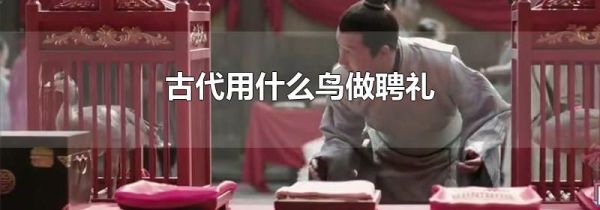 古代用什么鸟做聘礼