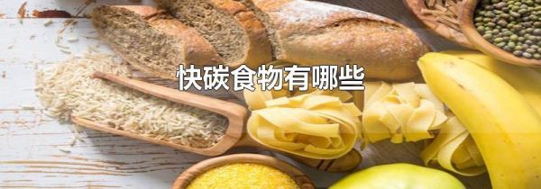 快碳食物有哪些