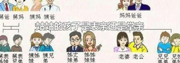 姑姑的孩子是表亲还是堂亲
