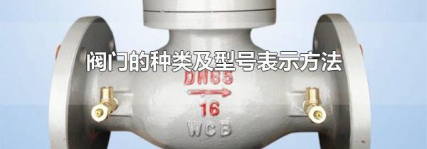 阀门的种类及型号表示方法