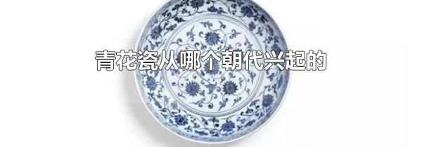 青花瓷从哪个朝代兴起的