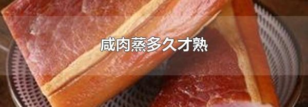 咸肉蒸多久才熟
