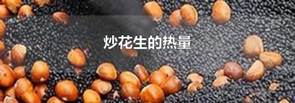 炒花生的热量